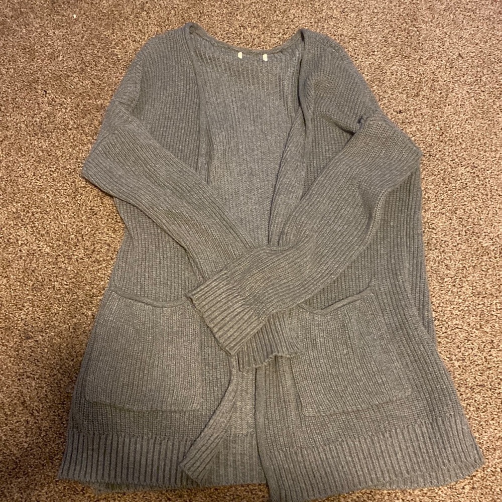 Grey Knitted Cardigan